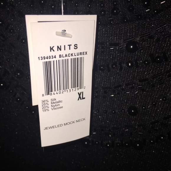 Jeweled Mock Neck- Grace Elements - Picture 4 of 5